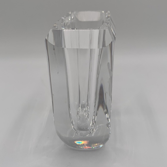 Skruf Signed Crystal Vase, etched. - Picture 4 of 7